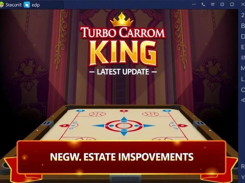 Turbo Carrom King - Latest Update Turbo Carrom King latest update announcement showing new features and improvements